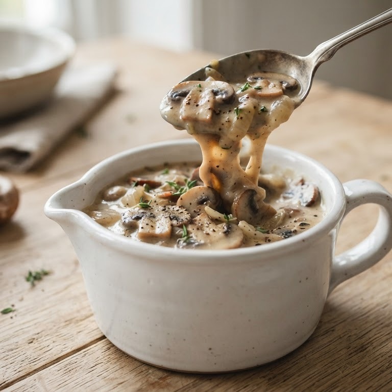 Champignon-roomsaus recept