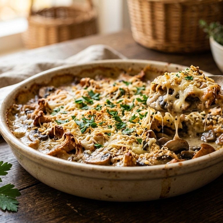 Champignongratin recept