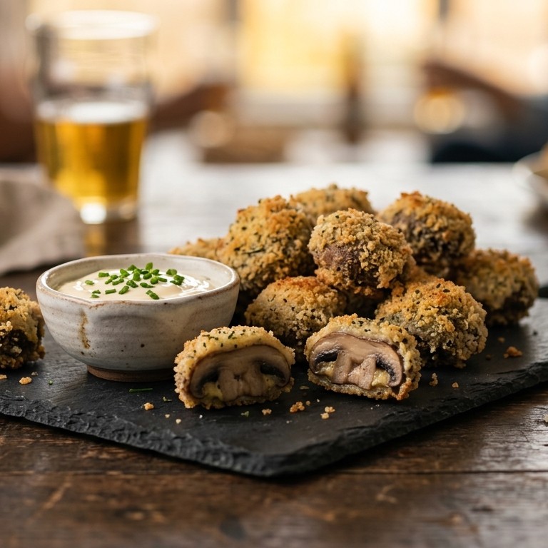 Champignonhapjes met aioli recept