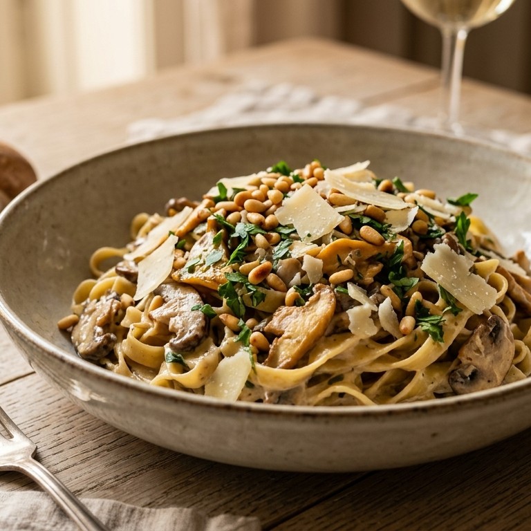 Champignonpasta recept