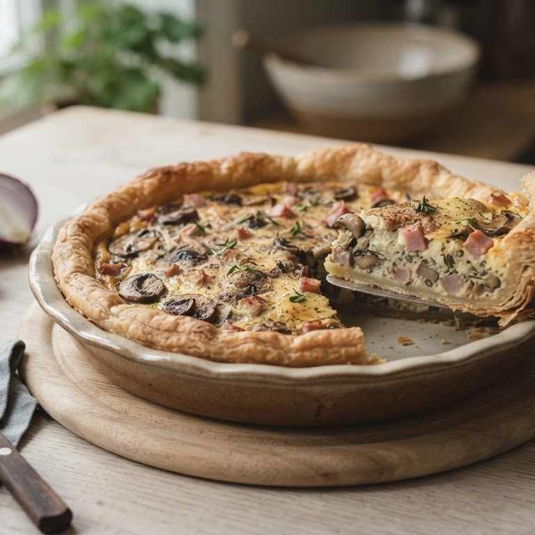 Champignonquiche recept
