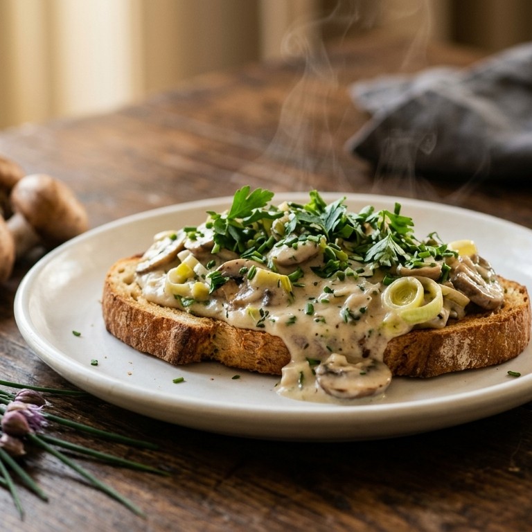 Champignonragout met tuinkruiden recept