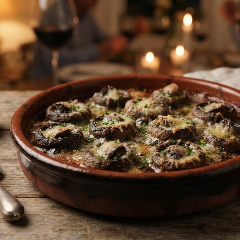 Champignons gevuld met slakken recept
