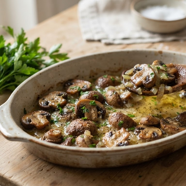 Champignons met kruidenboter recept
