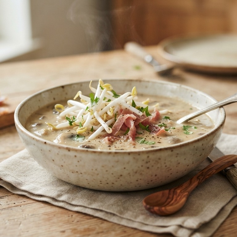 Champignons-tauge soep recept