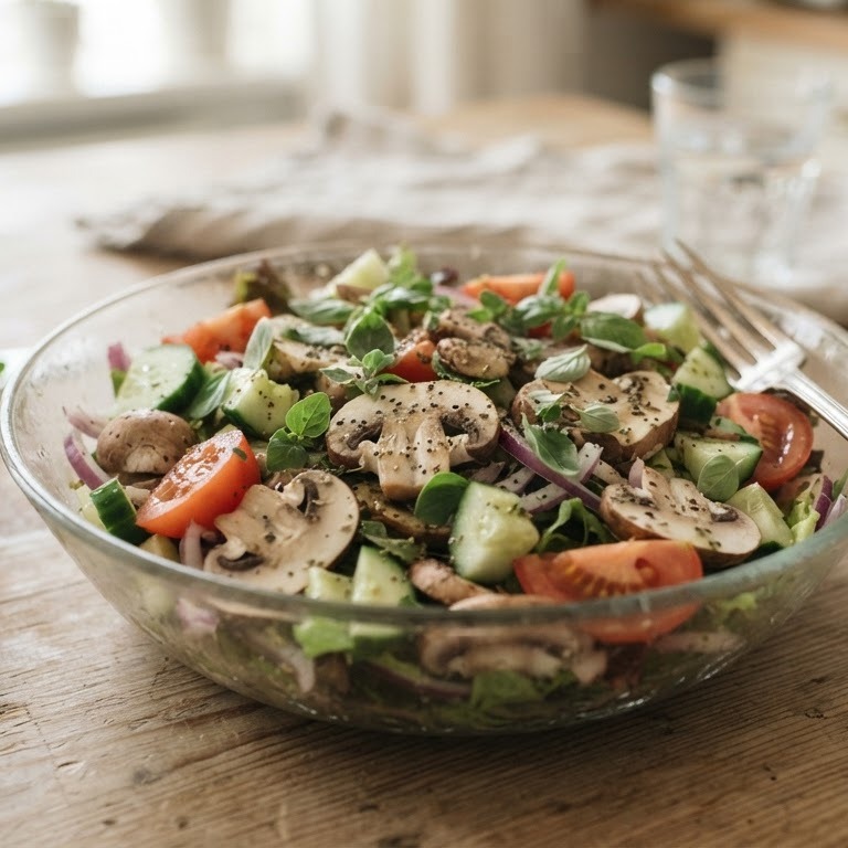 Champignonsalade recept