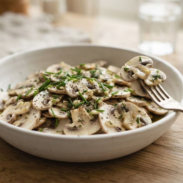 Champignonsalade recept