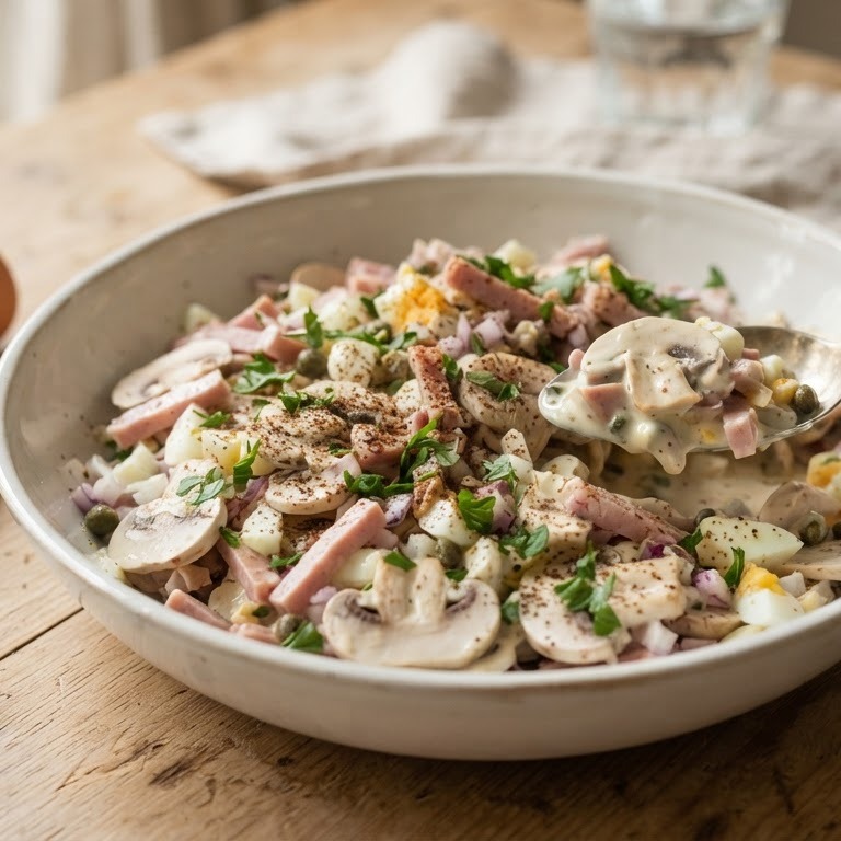 Champignonsalade recept