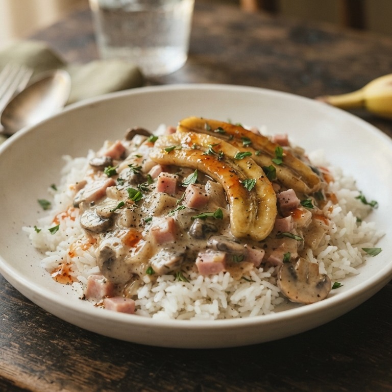 Champignonsaus met rijst recept