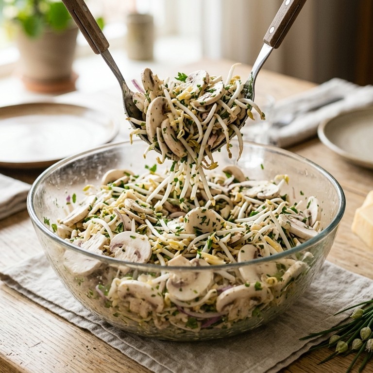 Champignonssalade recept