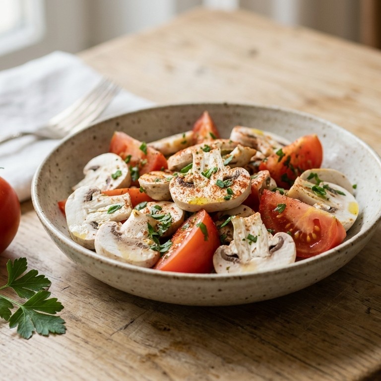 Champinnonsalade recept