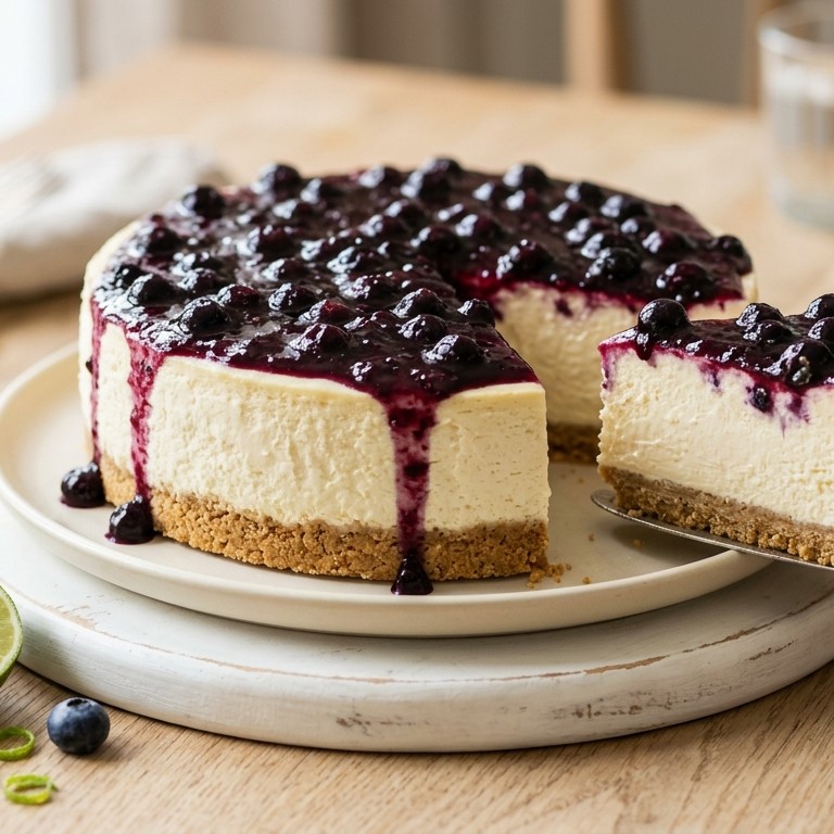 Cheese-cake met bosbessen recept