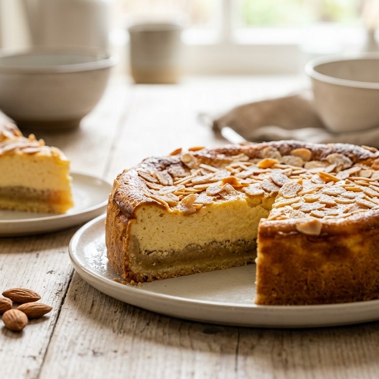Cheesecake met amandelspijs recept