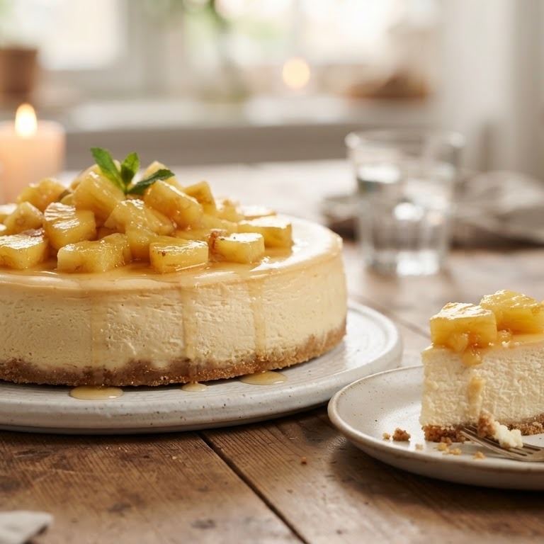 Cheesecake met ananas recept
