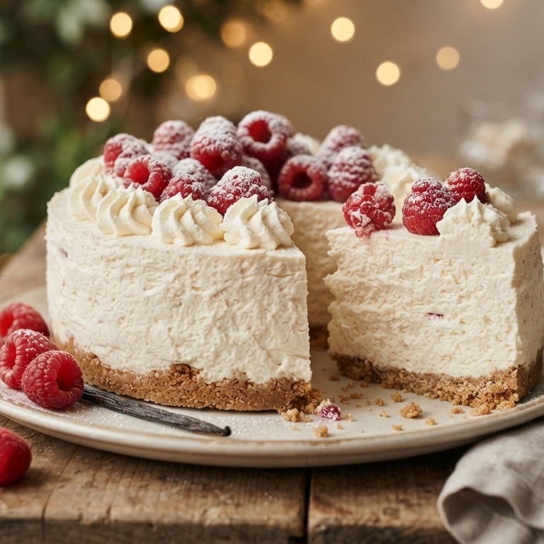 Cheesecake met frambozen recept
