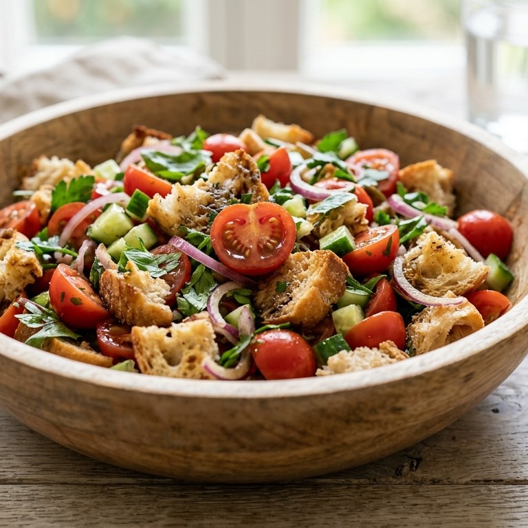 Cherrytomaten-broodsalade recept