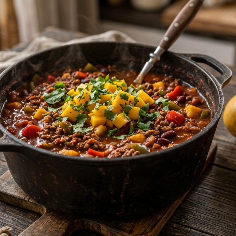 Chili con carne met mango recept