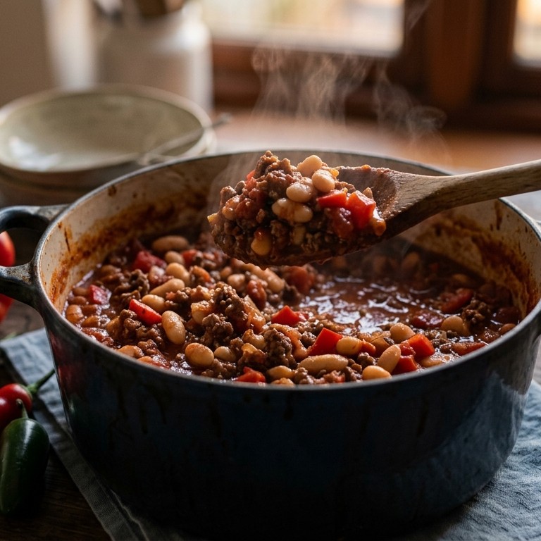 Chili con carne met witte bonen recept