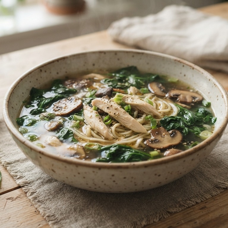 Chinese kippensoep met spinazie recept