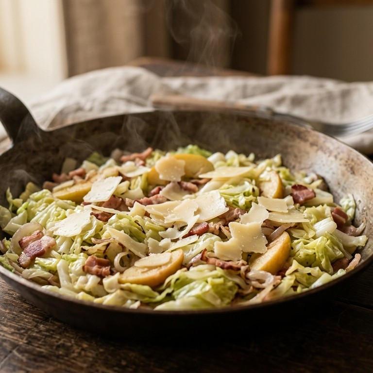 Chinese kool met appel en oude kaas recept