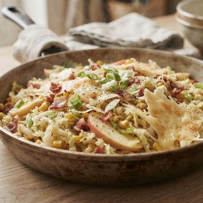 Chinese kool met appel en oude kaas recept