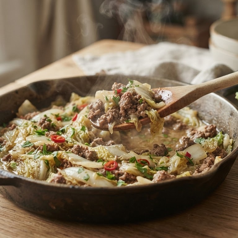 Chinese kool met gehakt recept