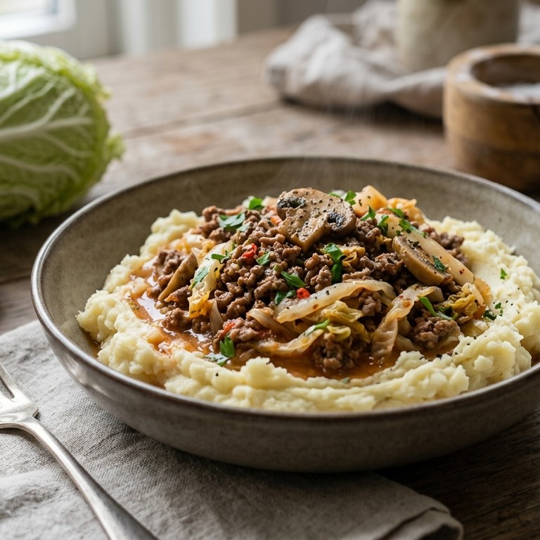 Chinese kool met kruidig gehakt recept