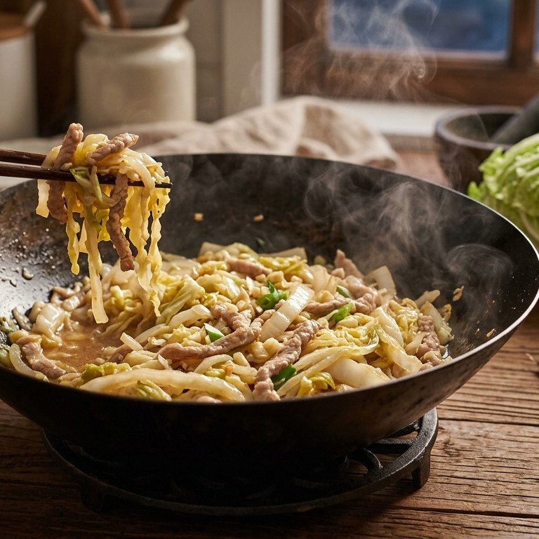 Chinese kool met varkensvlees recept