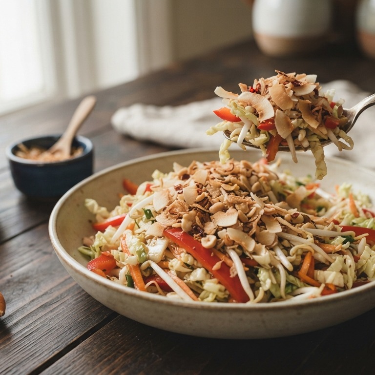 Chinese koolsla met seroendeng recept