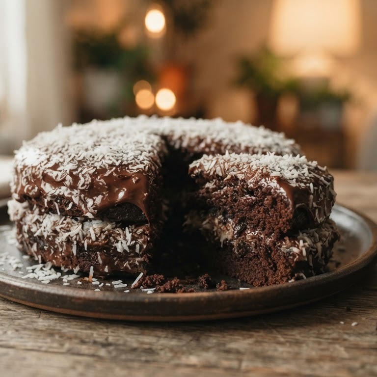 Choco-kokoscake recept