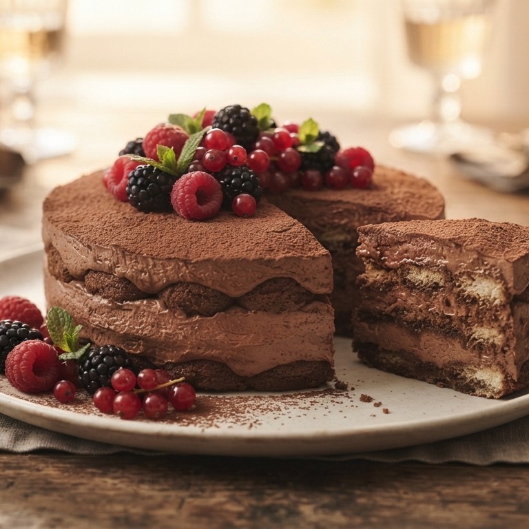 Choco-tiramisutaartje zonder oven recept