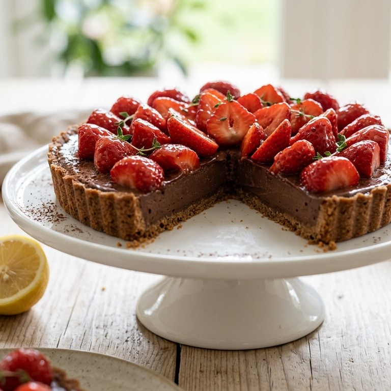 Chocolade-aardbeientaart recept