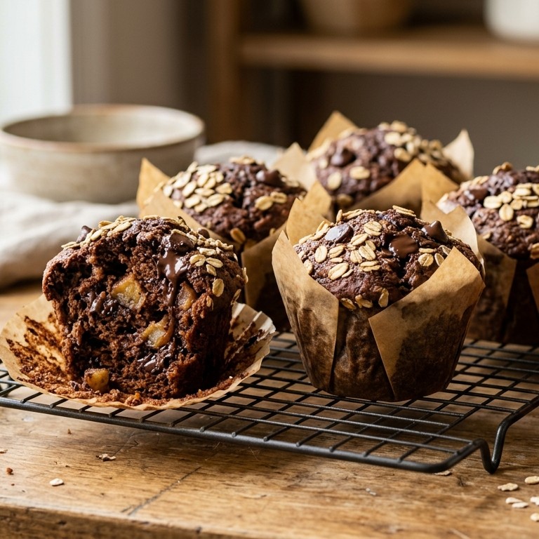 Chocolade-banaan-muffin recept