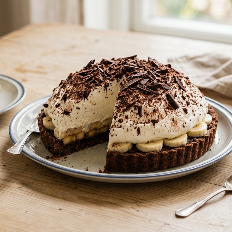 Chocolade bananentaart recept