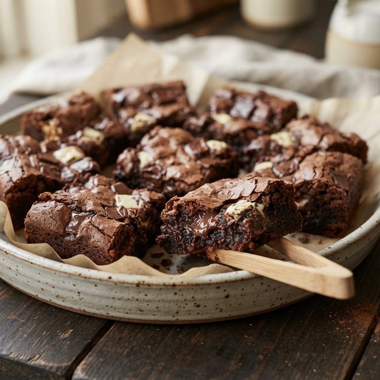 Chocolade brownies met echte stukjes chocolade recept