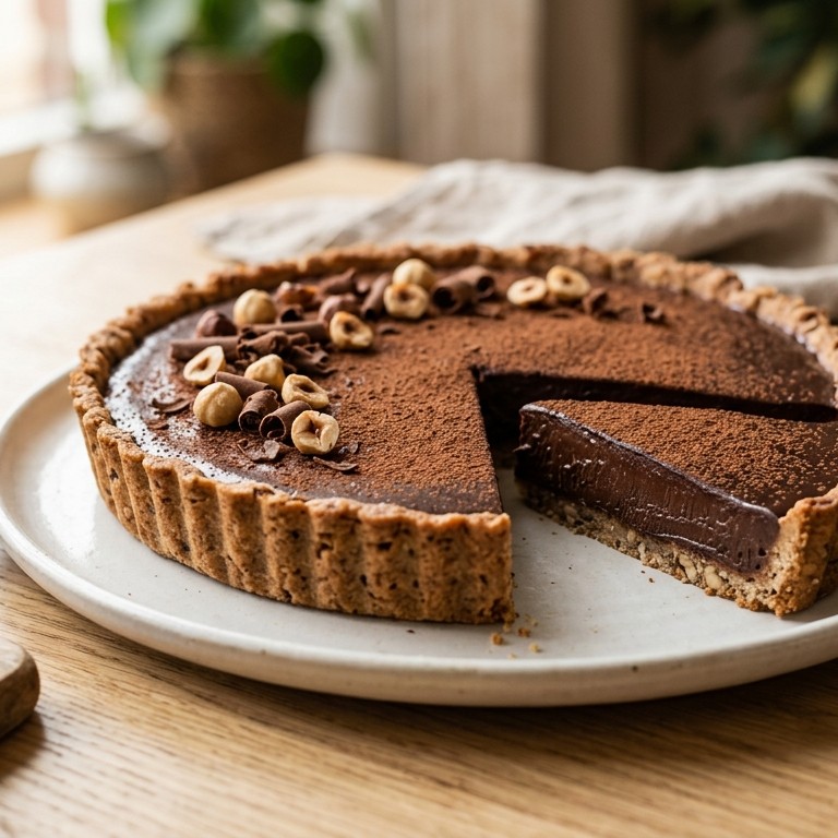 Chocolade-hazelnoottaart recept