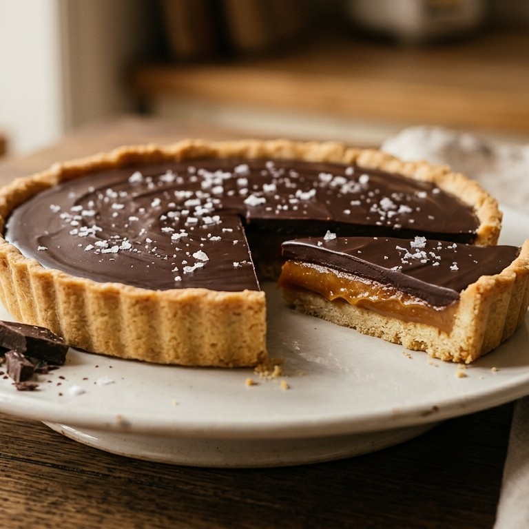 Chocolade karameltaart recept