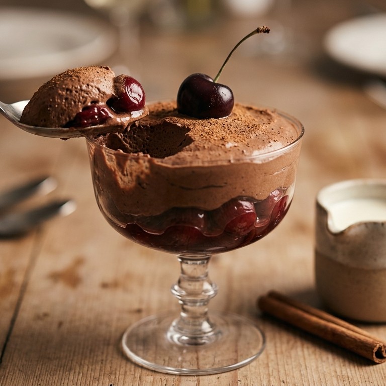 Chocolade-kersenmousse recept