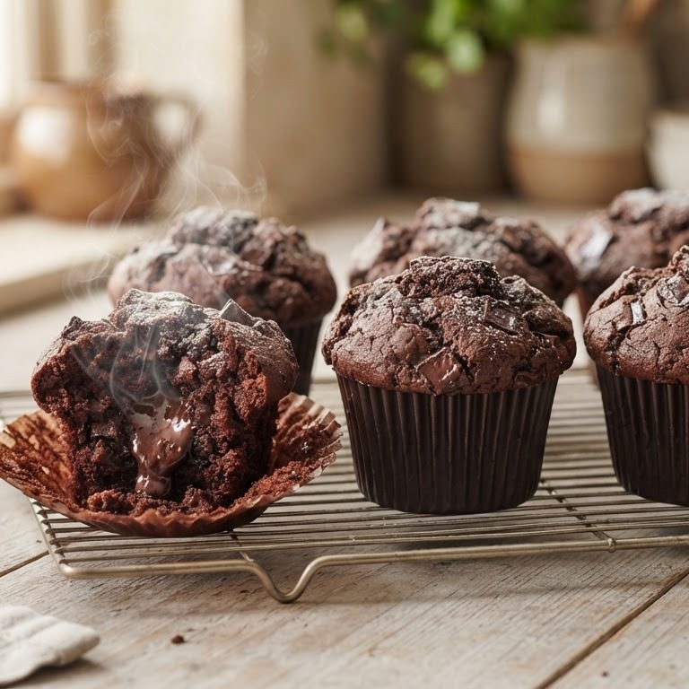 Chocolade muffins recept