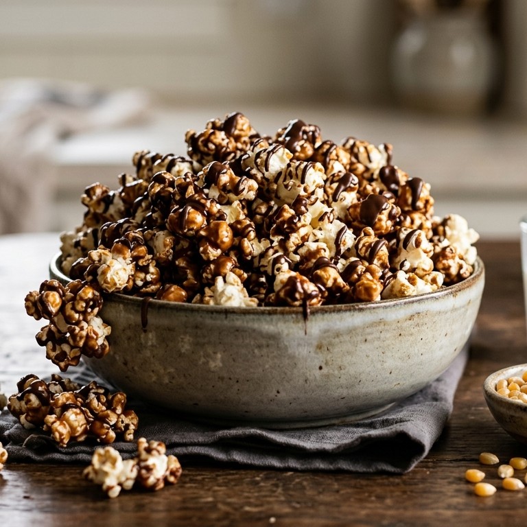 Chocolade popcorn recept
