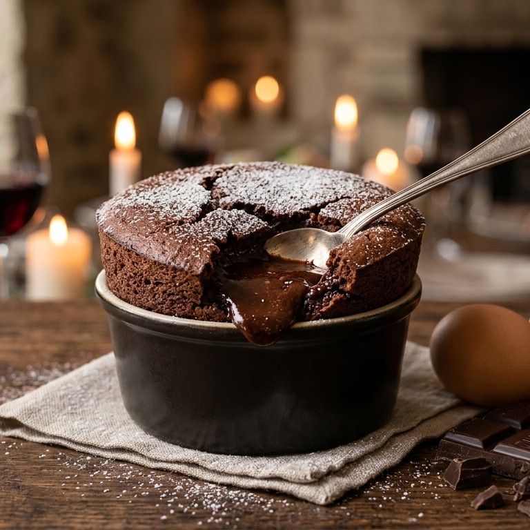Chocolade soufle recept