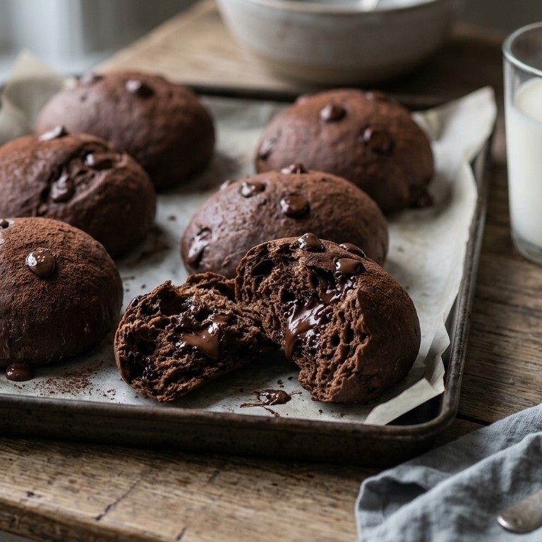 Chocoladebroodjes met chocolade recept