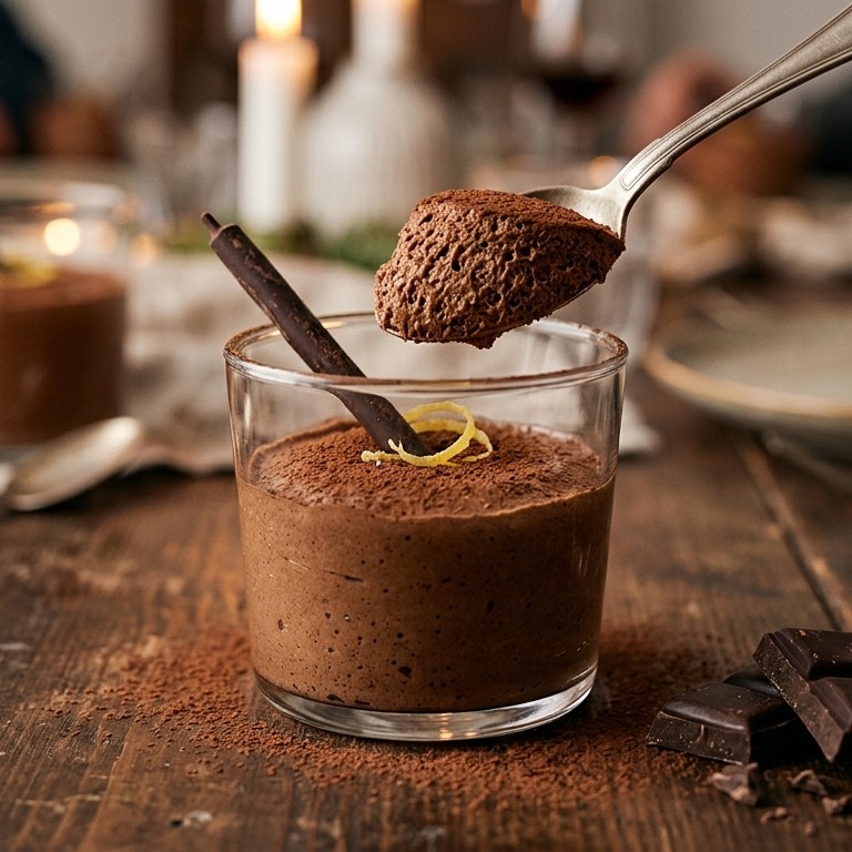 Chocolademousse met rum recept