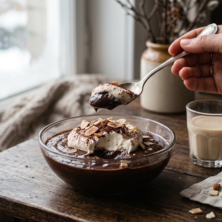 Chocoladepudding met Baileys recept