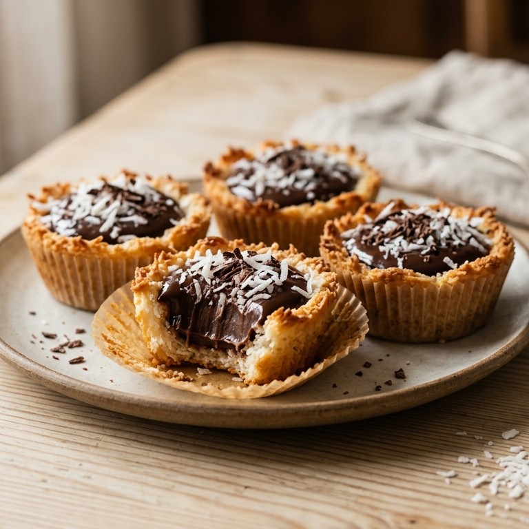 Chocoladepuddingtaartjes met kokos recept