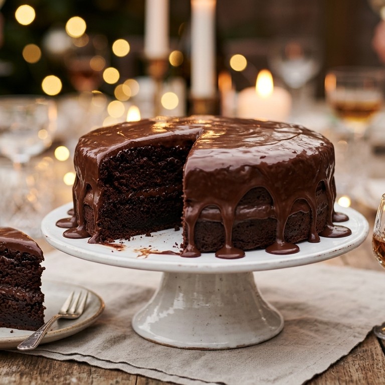 Chocoladetaart met overheerlijk glazuur recept