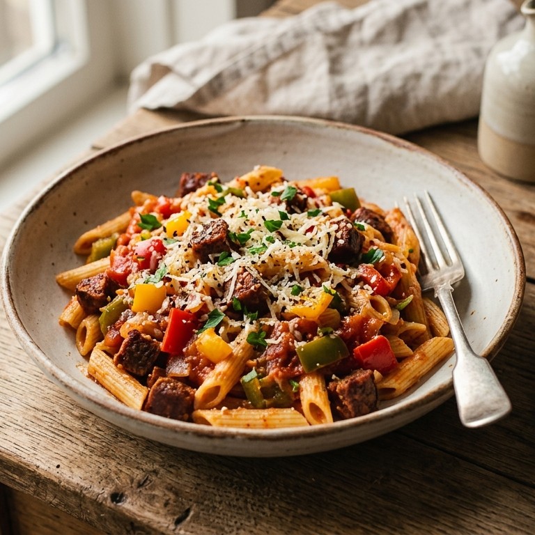 Chorizo pasta recept