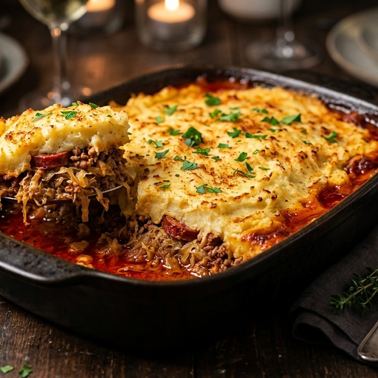 Chorizo zuurkool ovenschotel recept