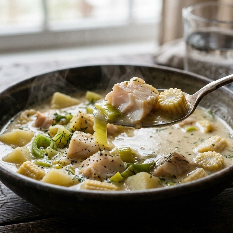 Chowder met Aziatische aroma's recept