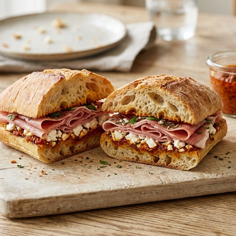 Ciabatta Parmaham recept